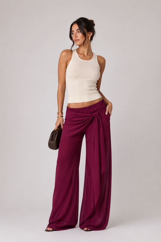 Pantalón Burdeos