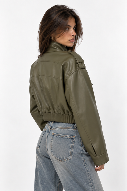Chaqueta Efecto Piel Vera