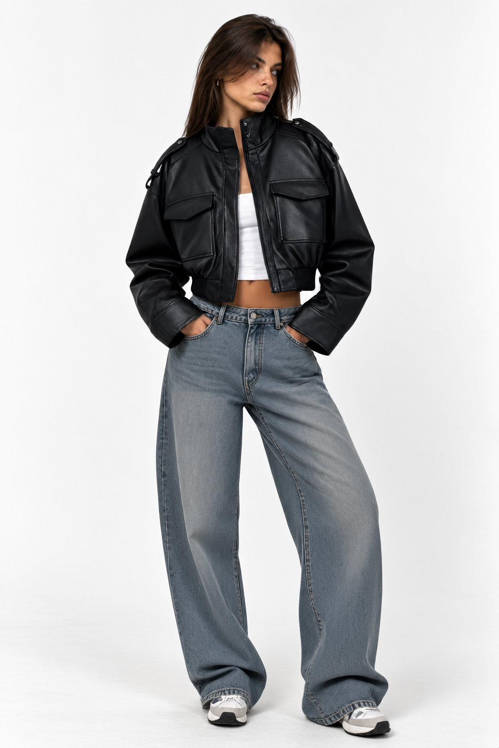Chaqueta Efecto Piel Vera